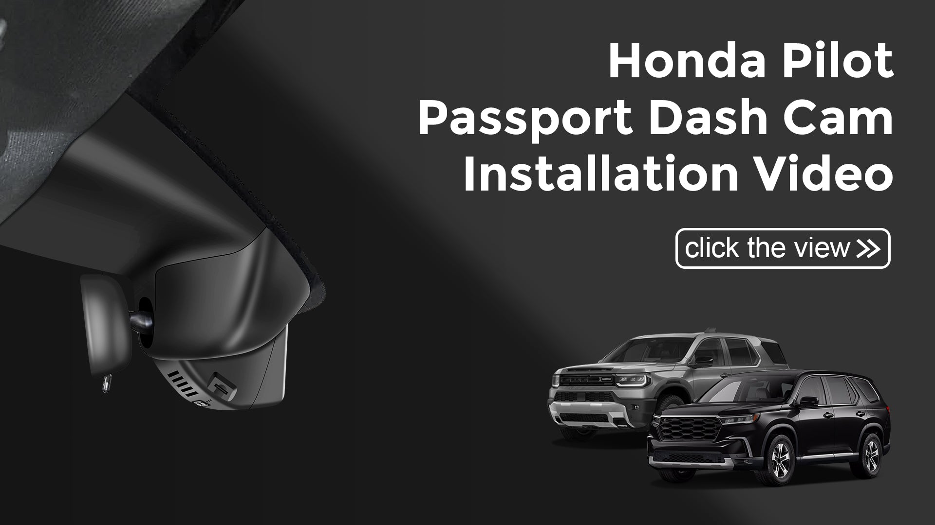 Charger la vidéo : Mangoal Front 4K &amp; Rear 2K HDR Dash Cam, Dual STARVIS 2 for Honda Pilot &amp; Passport (Model C)