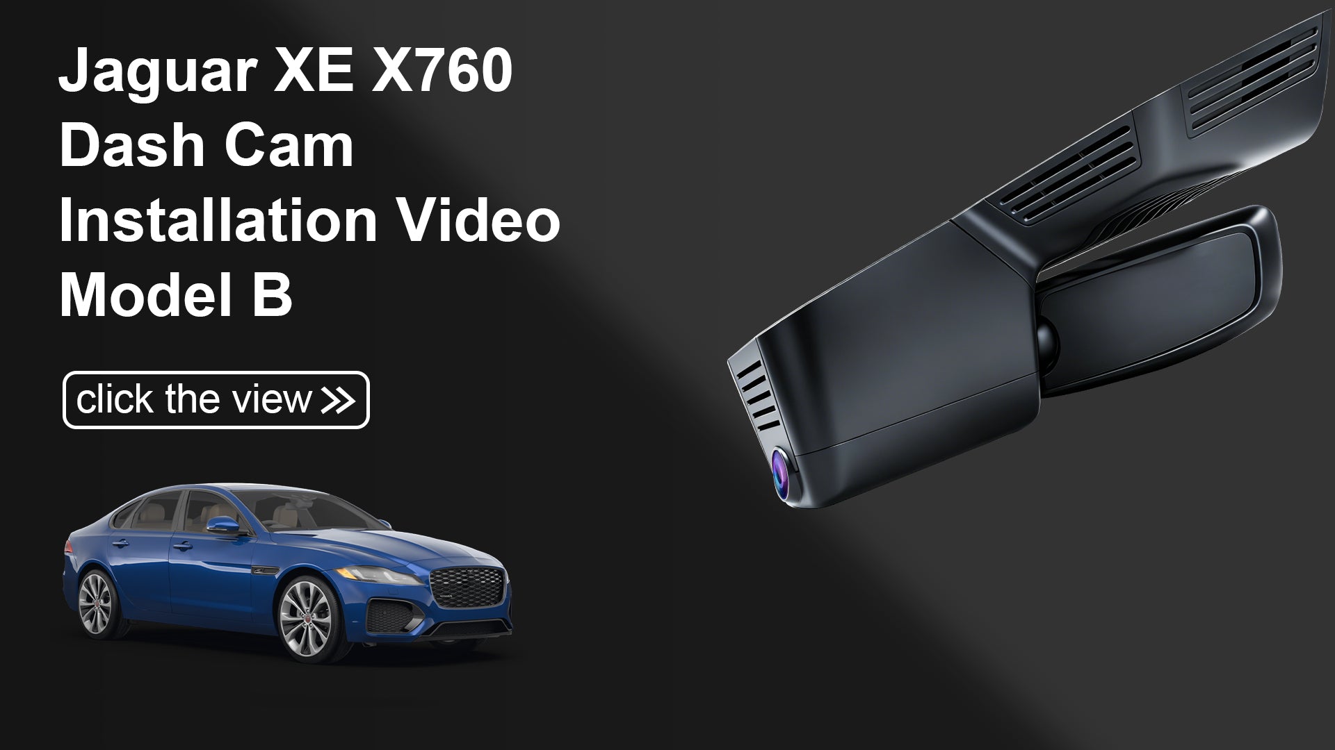 Load video: Mangoal Front 4K &amp; Rear 2K HDR Dash Cam, Dual STARVIS 2 for Jaguar XE XEL X760 2022-2024(Model B)