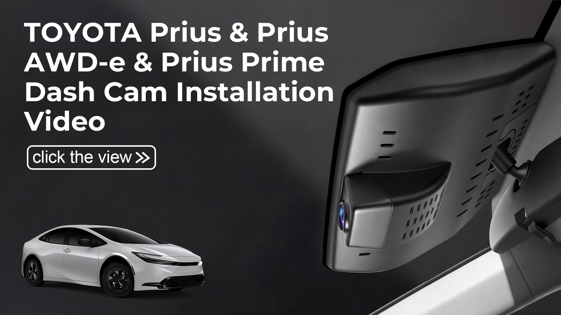 Load video: Mangoal Front 4K &amp; Rear 2K HDR Dash Cam, Dual STARVIS 2, for Toyota Prius &amp; Prius AWD-e &amp; Prius Prime