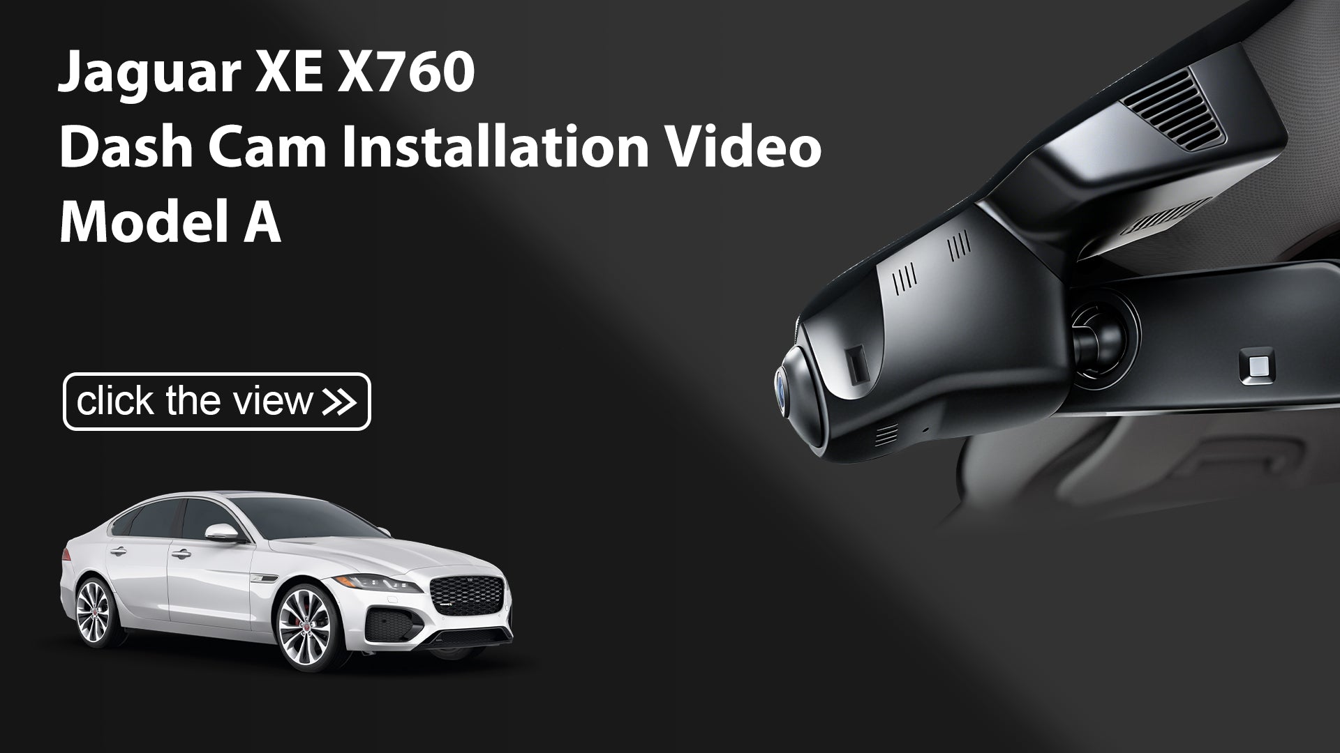 Charger la vidéo : Mangoal Front 4K &amp; Rear 2K HDR Dash Cam, Dual STARVIS 2 for Jaguar XE X760 2016-2021(Model A)