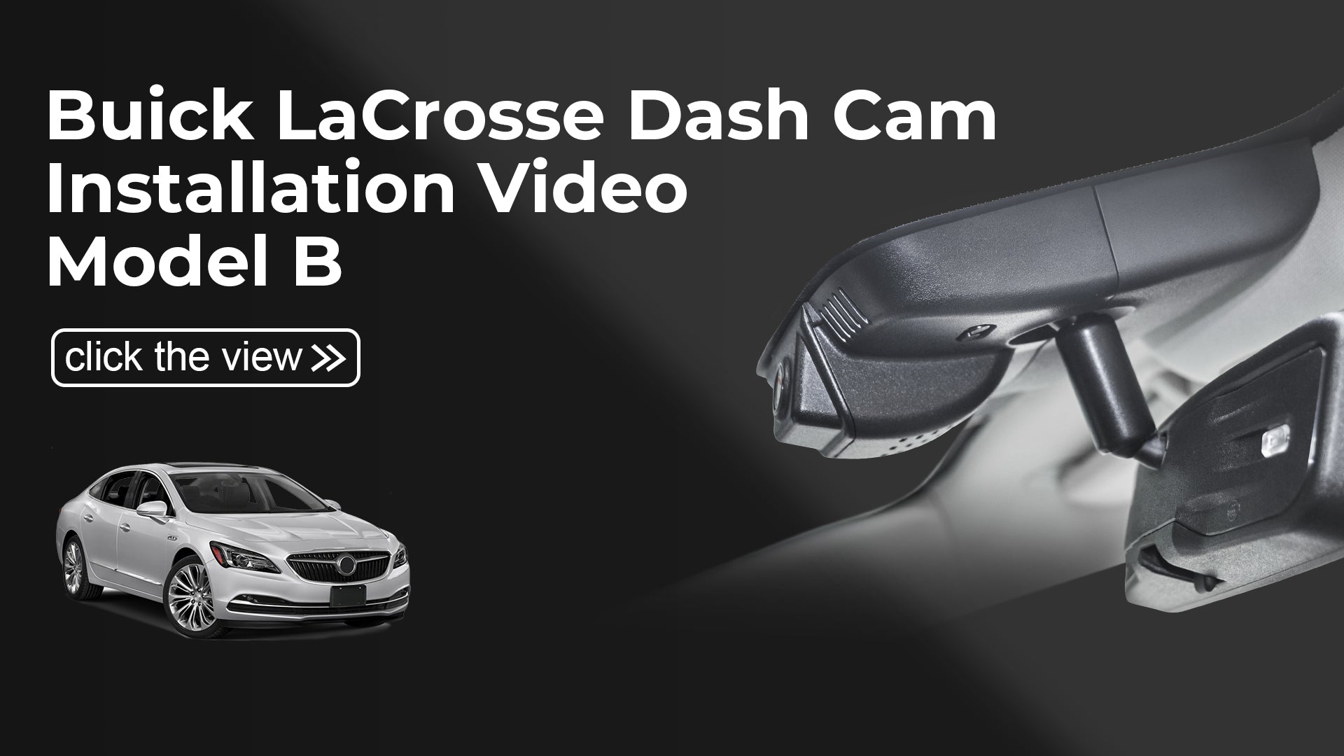Charger la vidéo : Mangoal Front 4K HDR Dash Cam STARVIS 2 for Buick Lacrosse 2014-2019(Model B)