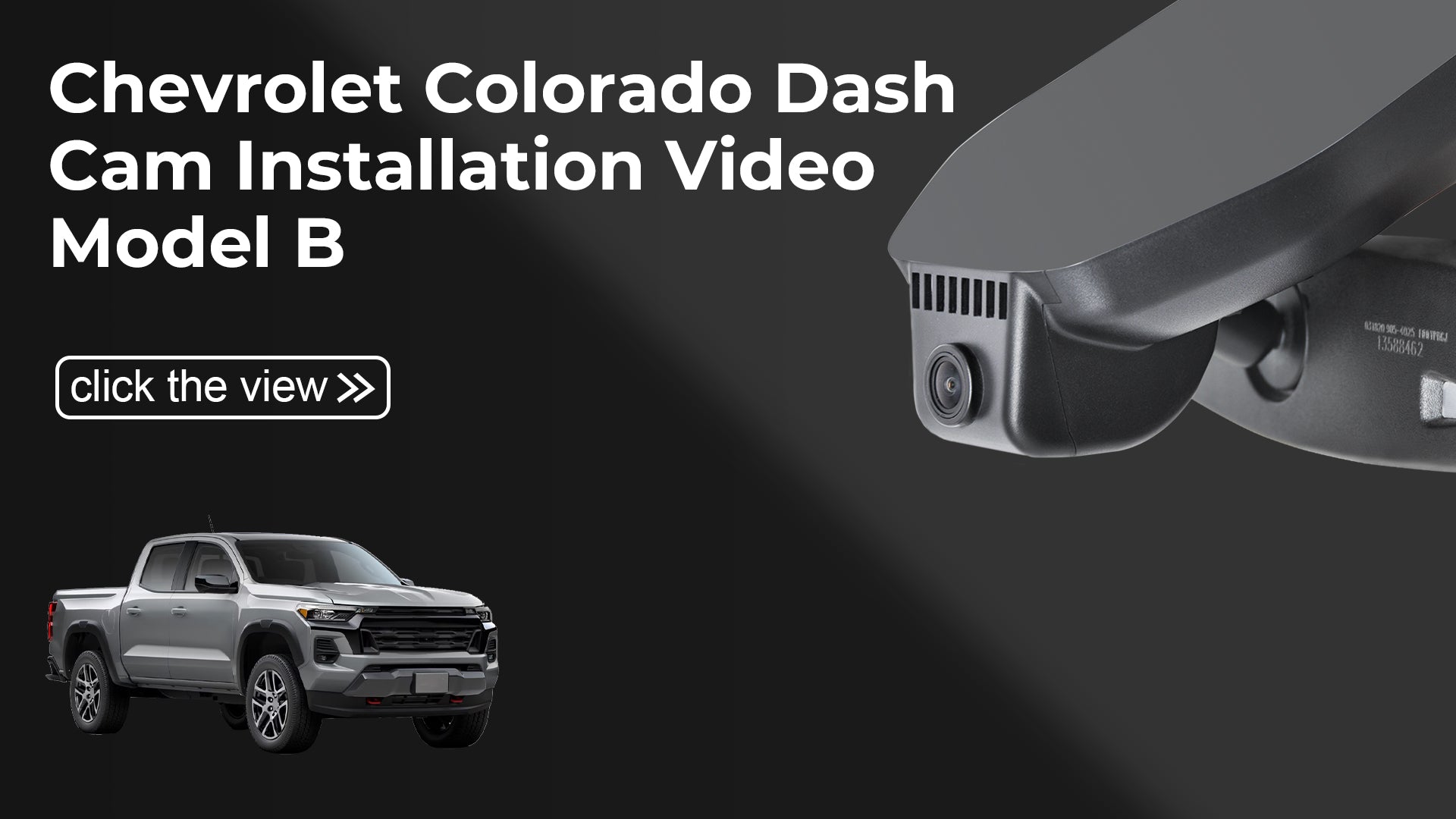 Load video: Mangoal Front 4K HDR Dash Cam STARVIS 2 for Chevy Colorado 2023-2026(Model B)