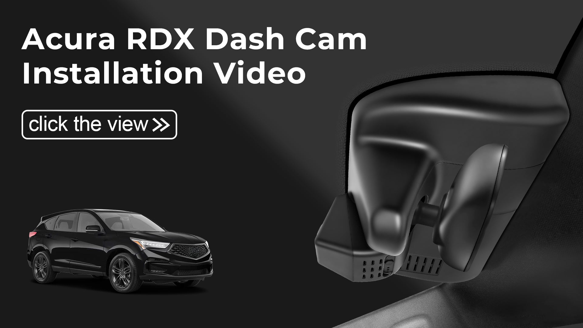Load video: Mangoal Front 4K &amp; Rear 2K HDR Dash Cam, Dual STARVIS 2 for Acura RDX 2019-2025(Black)