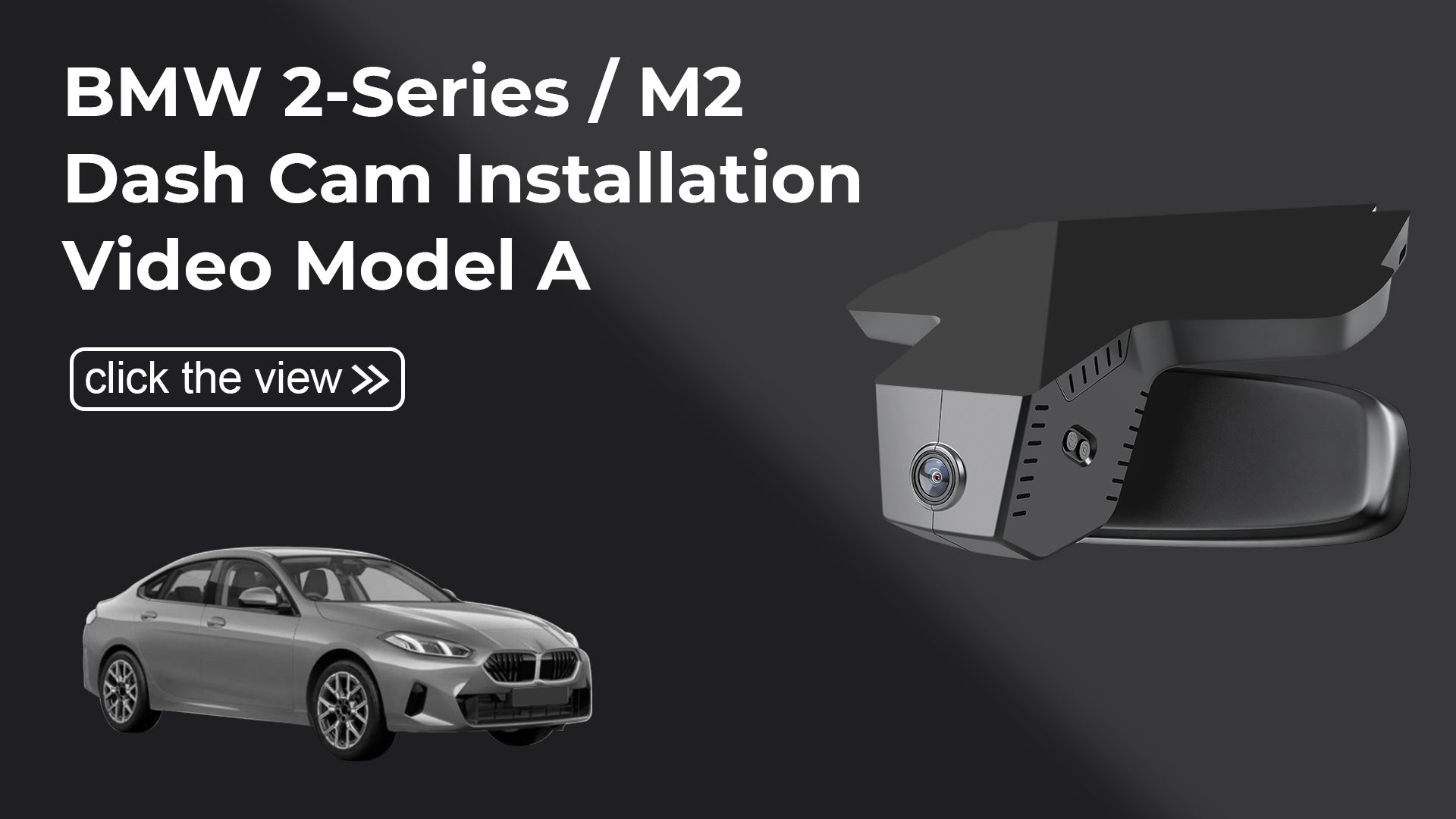 Load video: Mangoal Front 4K &amp; Rear 2K HDR Dash Cam, Dual STARVIS 2, for BMW 2 Series Gran Coupé F74 2025 2026 (Model F)