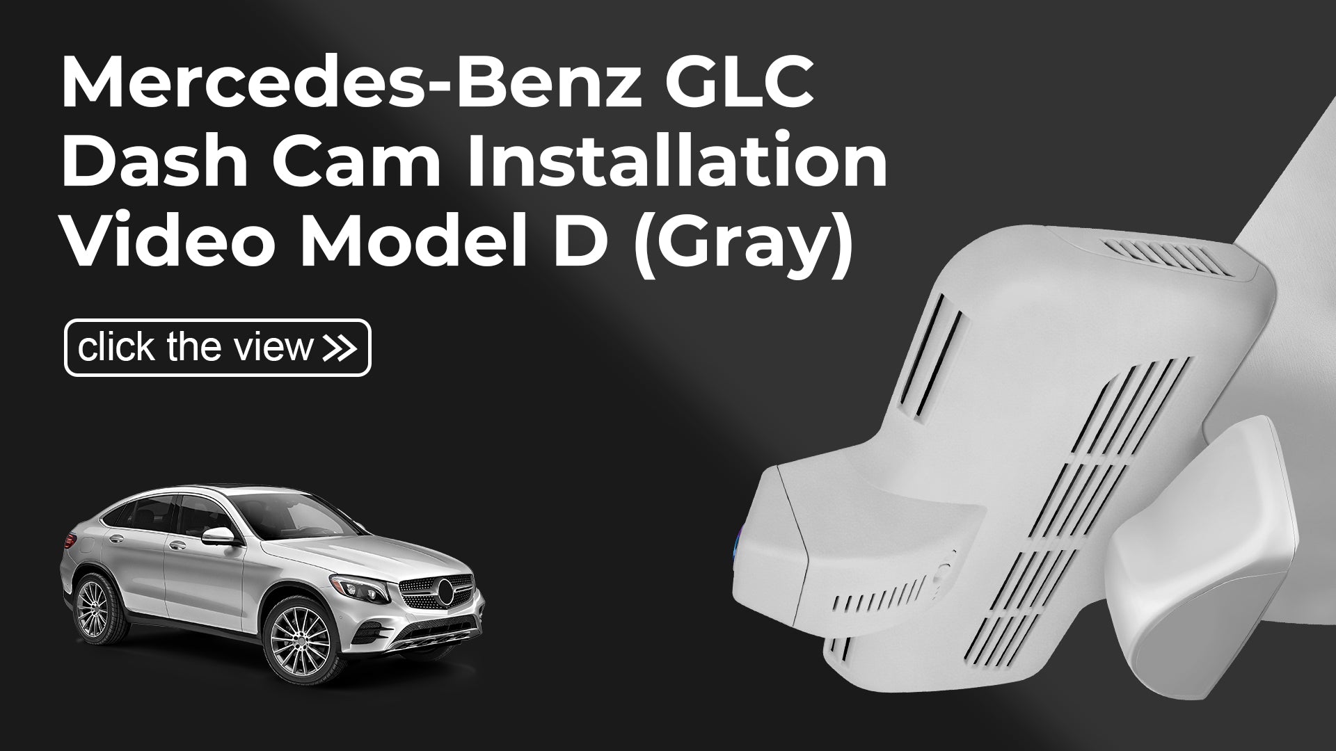 Load video: Mangoal Front 4K HDR Dash Cam STARVIS 2 for Mercedes-Benz GLC Gen1 X253/C253 2016-2020(Model D Gray)