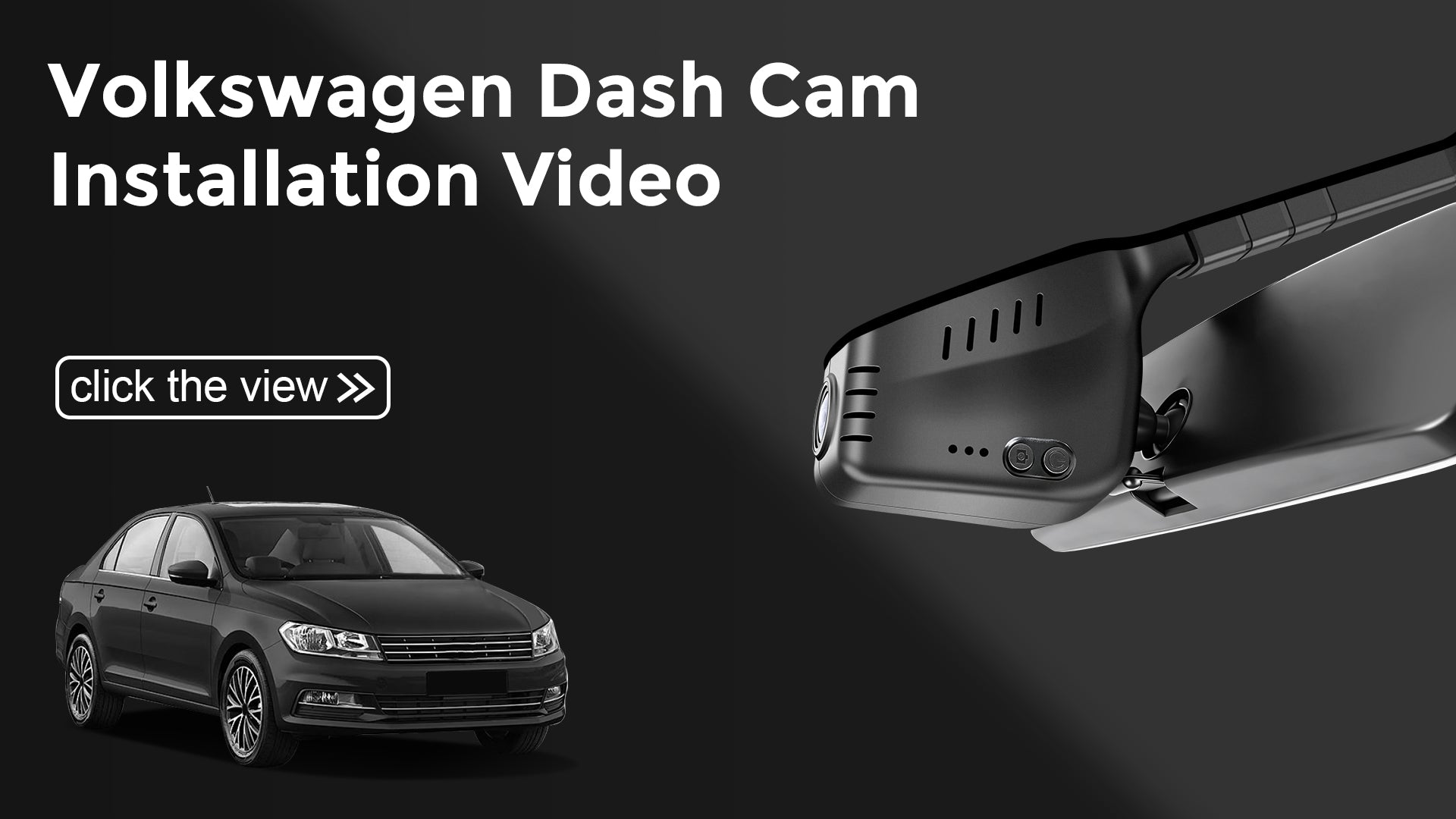 Load video: Mangoal Front 4K HDR Dash Cam STARVIS 2 for Volkswagen (Model A), Rearview Mirror Base Without Sensor Cover
