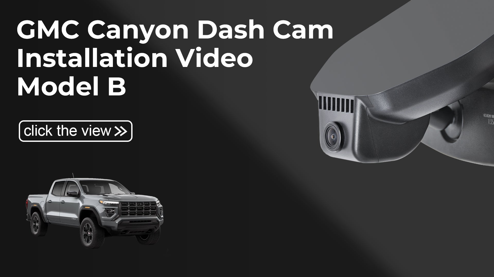 Charger la vidéo : Mangoal Front 4K HDR Dash Cam STARVIS 2 for GMC Canyon 2023-2026 (Model B)