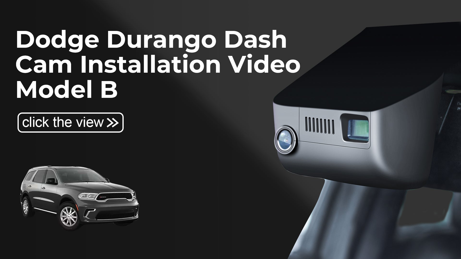 Load video: Mangoal Front 4K HDR Dash Cam STARVIS 2 for Dodge Durango 2016-2026 (Model B)