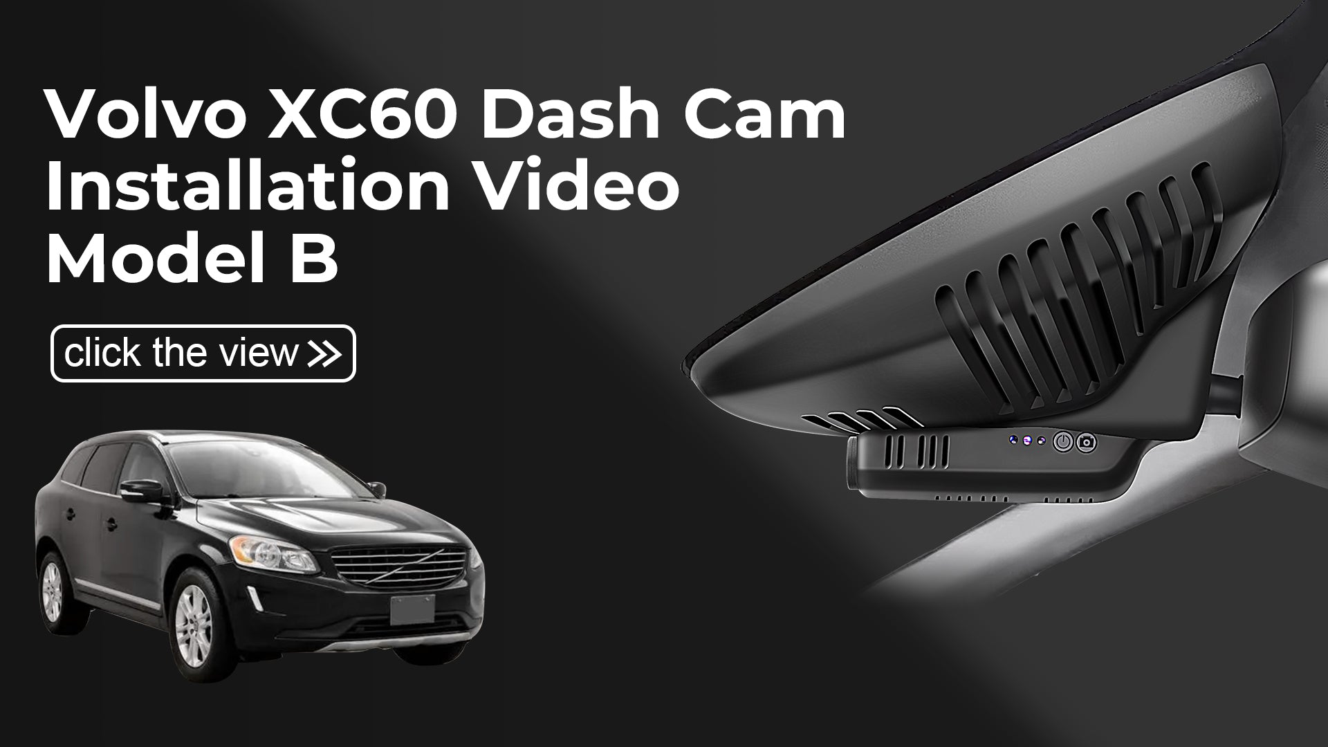 Load video: Mangoal Front 4K HDR Dash Cam STARVIS 2 for Volvo XC60 2013-2017(Model B)