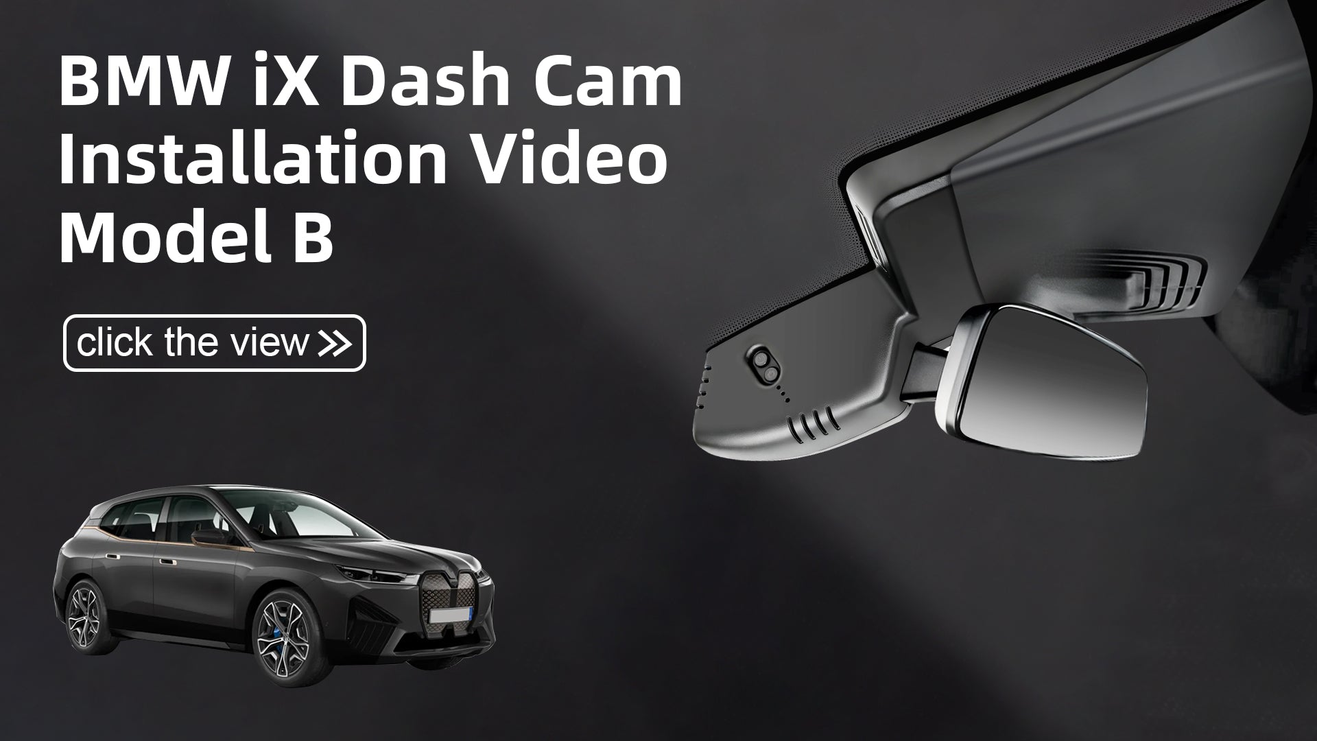 Charger la vidéo : Mangoal Front 4K HDR Dash Cam STARVIS 2 for BMW iX 2022-2026(Model B)
