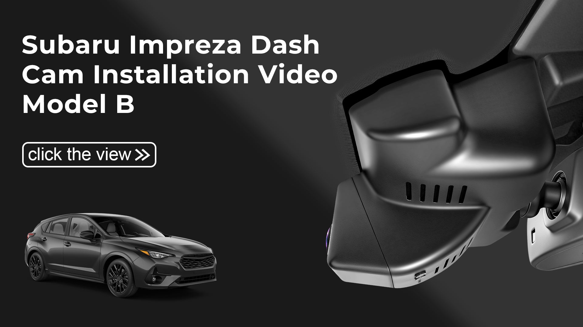 Charger la vidéo : Mangoal Front 4K HDR Dash Cam STARVIS 2 for Subaru Impreza 2024-2026(Model B)