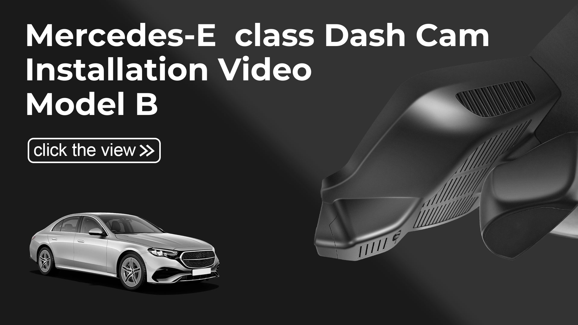 Load video: Mangoal Front 4K &amp; Rear 2K HDR Dash Cam, Dual STARVIS 2, for Mercedes-Benz E-Class W214 Gen6 2024-2026 &amp; AMG E 53 2025+(Model B)