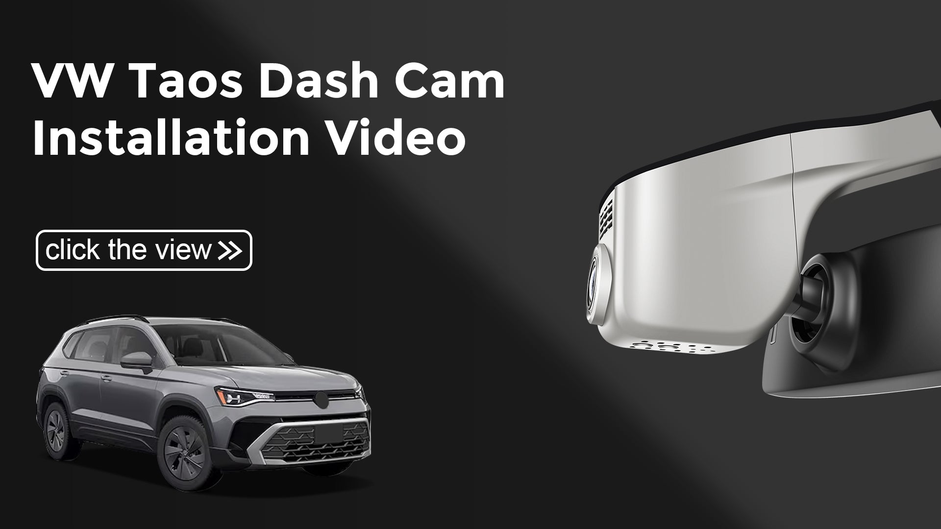 Load video: Mangoal Front 4K &amp; Rear 2K HDR Dash Cam, Dual STARVIS 2, for Volkswagen Taos 2022-2025 S SE SEL(Model A Gray)